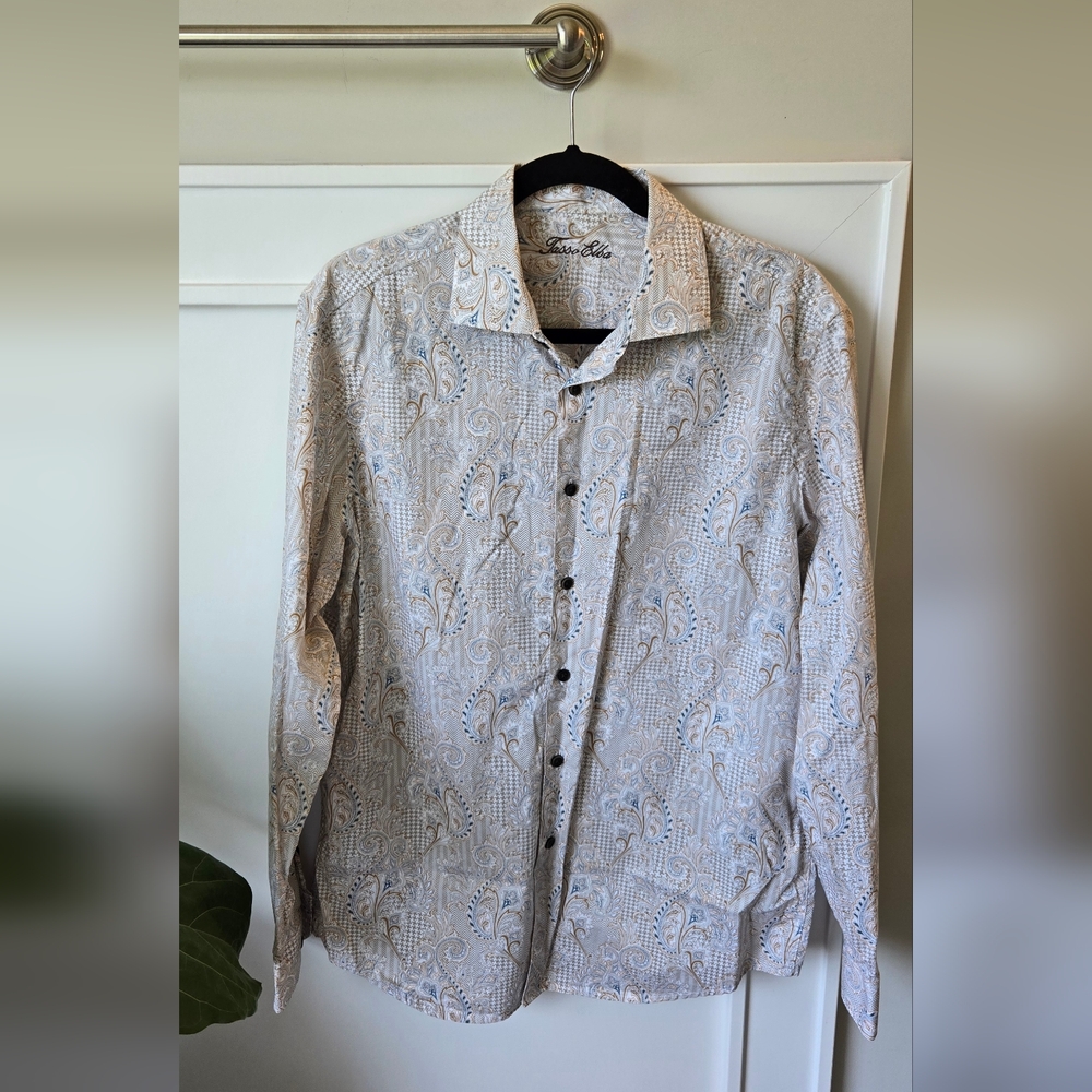 Men's Tasso Elba Paisley Button Down
